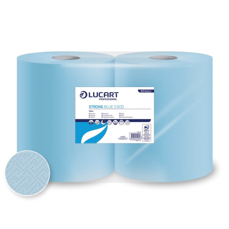 CONSUMABILE - Rola hartie industriala Lucart Strong Blue 3.500, 3 straturi, 150 metri