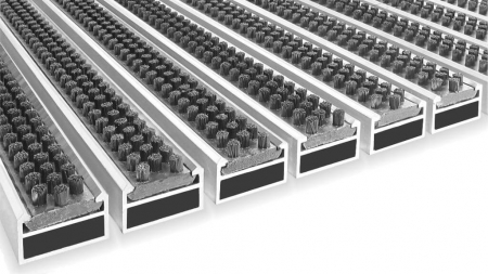 Stergatoare profesionale picioare - Stergator aluminiu de intrare 17 B mm Perie