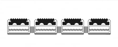 Stergator aluminiu de intrare 17 R mm Cauciuc [3]