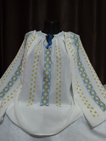 Ii traditionale cu maneca lunga - Ie traditionala cusuta manual