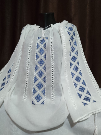 Ii traditionale cu maneca lunga - Ie traditionala brodata manual
