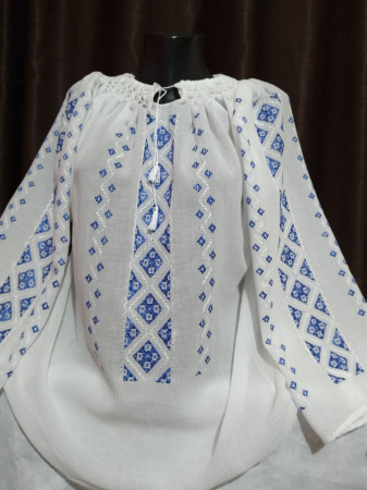 Ii traditionale cu maneca lunga - Ie traditionala brodata manual