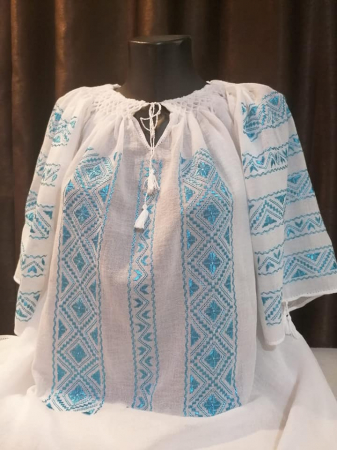 Ii traditionale - Ie traditionala brodata manual cu matase