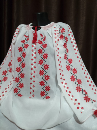 Ii traditionale cu maneca lunga - Ie traditionala cusuta manual