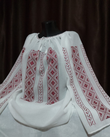 Ii traditionale cu maneca lunga - Ie traditionala cusuta manual