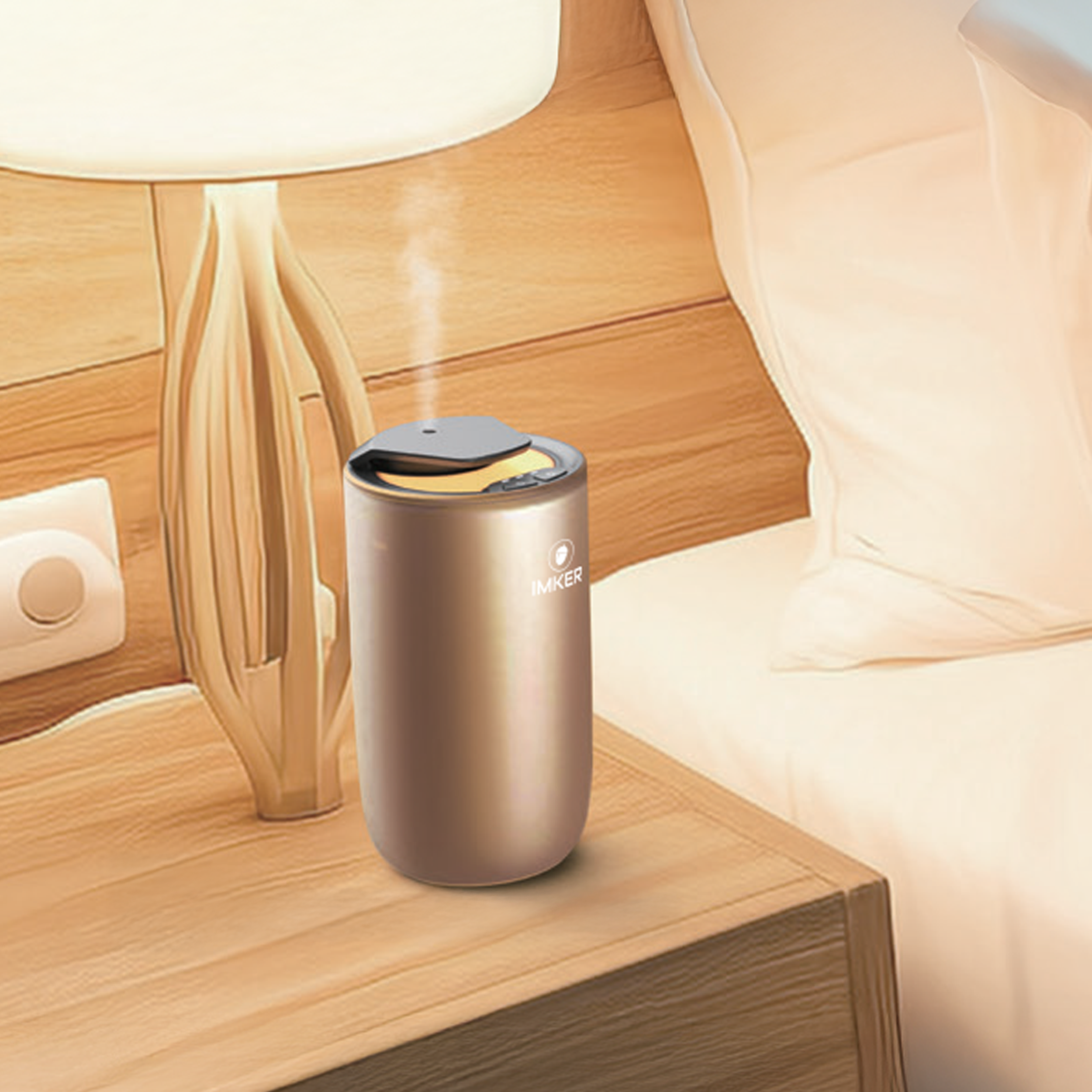 aparat profesional de odorizare cu carcasa din aluminiu si lumini ambientale