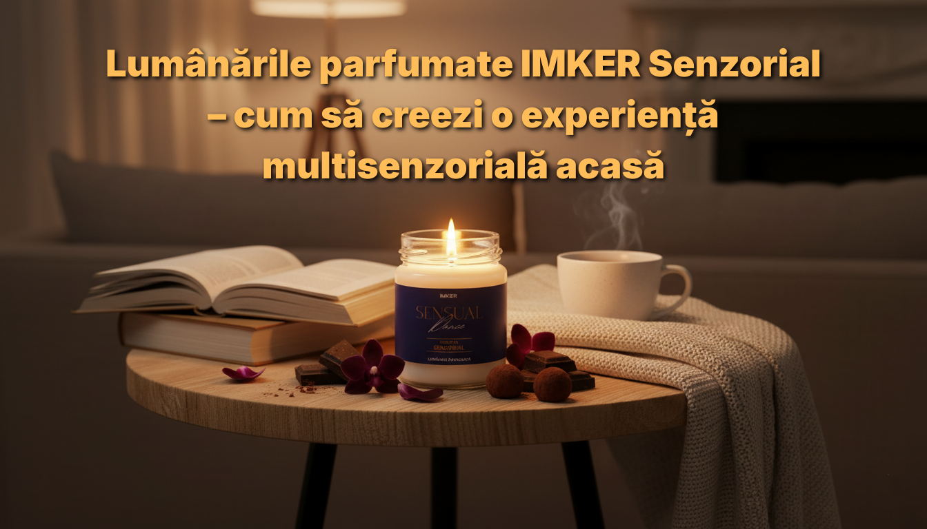 Lumânările parfumate IMKER Senzorial – cum să creezi o experiență multisenzorială acasă