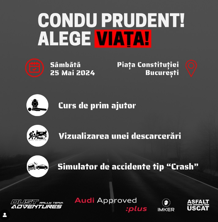 IMKER Supports the Project "Drive Safely! Choose Life!", May 25th, Bucharest - a Step Towards Road Safety