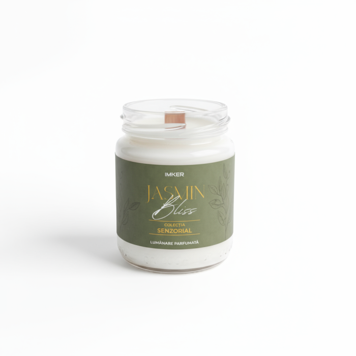 Jasmin Bliss- Lumânare parfumată cu iasomie albă, lemn de cașmir și chihlimbar [8]