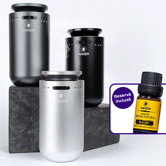 Aparat de odorizare/difuzor profesional de parfum pentru masina/casa IMKER AromaLUX XS04.AC - cu acumulator (parfum CADOU) [3]