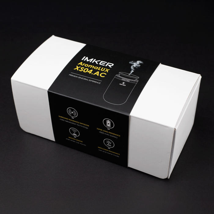 Package Professional smart aroma diffuser IMKER AromaLUX XS04.AC, bag and five refill scents [3]
