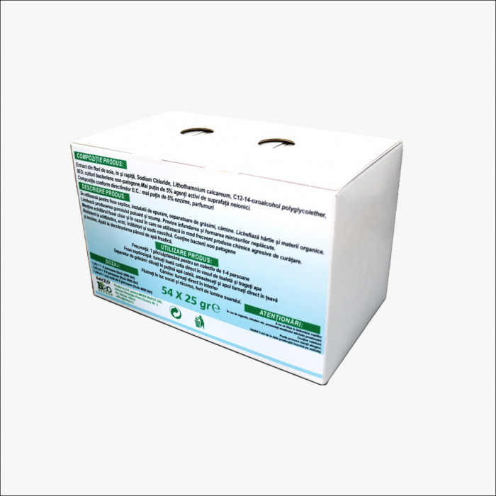 BioEffect Tatament bioactivator fosa septica - intretinere 1 an, 54 plicuri, 1350 g [3]