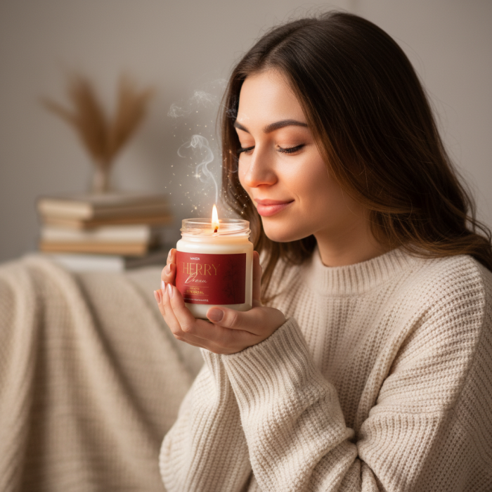 Cherry Dream – Lumânare parfumată din soia cu cirese, visine, boabe tonka [3]