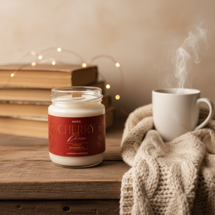 Cherry Dream – Lumânare parfumată din soia cu cirese, visine, boabe tonka [2]