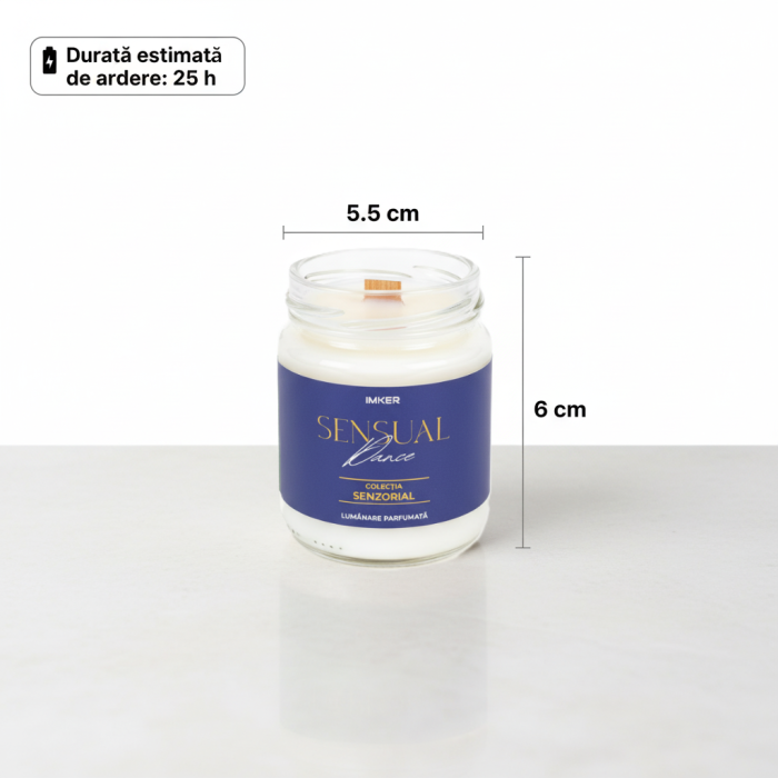 Sensual Dance- Lumânare parfumată cu orhidee neagră, ciocolată amară, trufe, ylang [6]