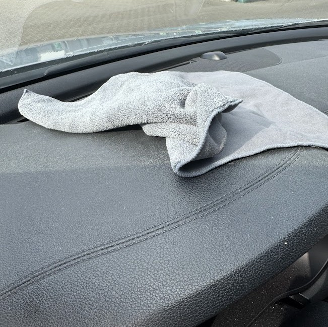 Prosop microfibră 2 fețe IMKER pentru curățare interioară auto și casă – piele căprioară sintetică & fleece coral, fără scame, ultra-absorbant [3]