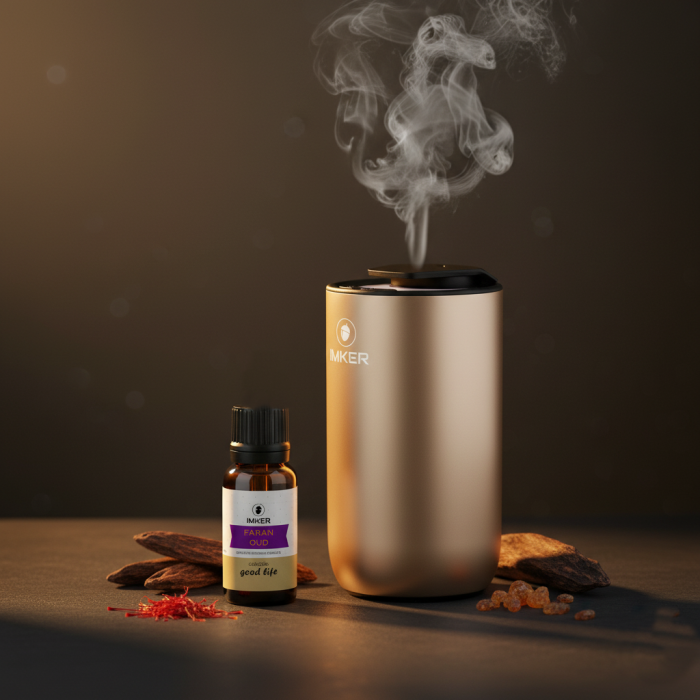 IMKER Ambient Fragrance Refill FARAN OUD - notes: Oud, Saffron, Rose, Vanilla [4]