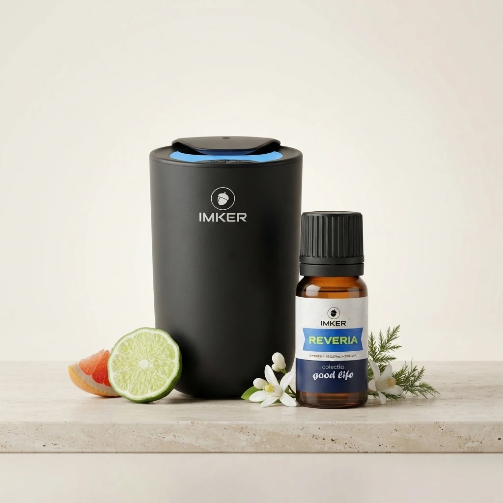 Rezervă parfum ambient IMKER aroma REVERIA - note: citrice, marine, flori albe, mosc [4]