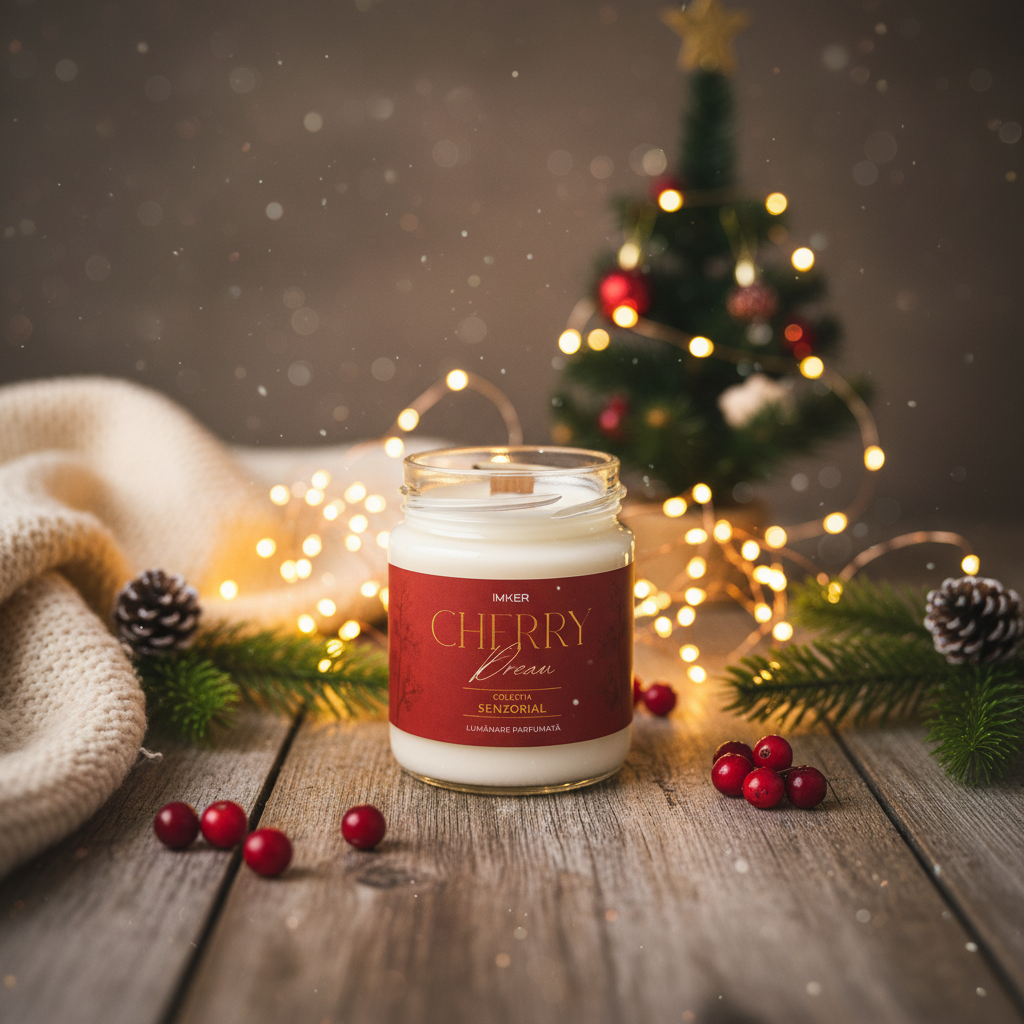 Cherry Dream – Lumânare parfumată din soia cu cirese, visine, boabe tonka [3]