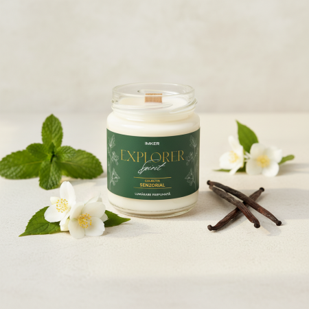Lumanari parfumate - Explorer Spirit - Lumânare parfumată cu menta, iasomie, vanilie