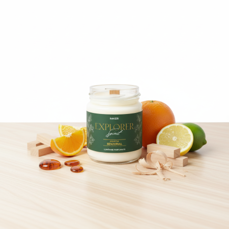 Odorizante camera - Explorer Spirit - Lumânare parfumată cu mosc, santal și citrice