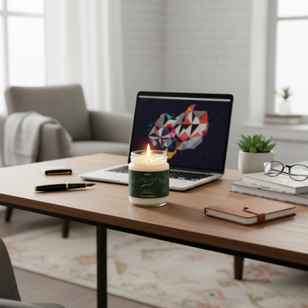 Explorer Spirit - Lumânare parfumată cu mosc, santal și citrice [2]