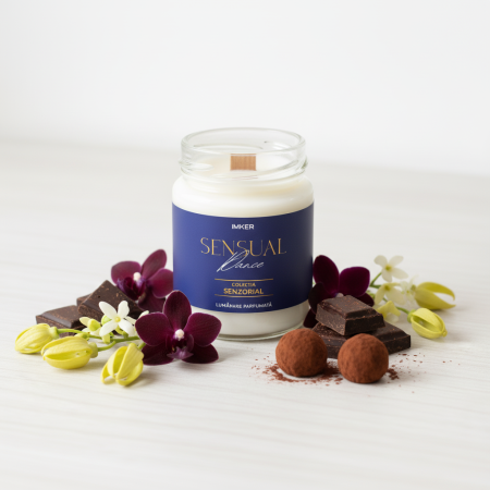 Odorizante camera - Sensual Dance- Lumânare parfumată cu orhidee neagră, ciocolată amară, trufe, ylang