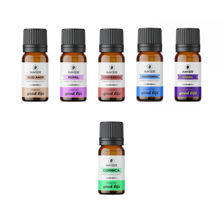 Colectia GoodLife (mix arome) - Pachet 5 + 1 GRATIS rezerve de parfum ambient IMKER din colectia GoodLife * 10 ml