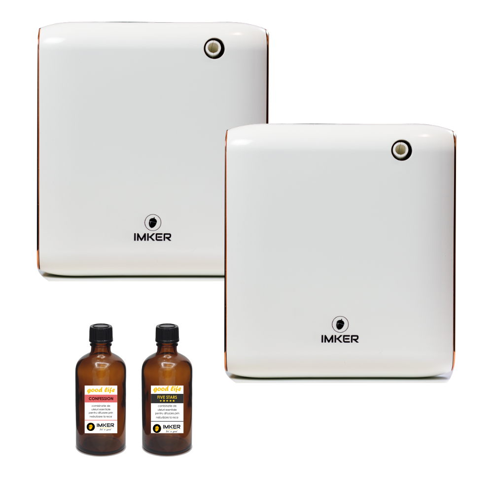 Difuzoare de parfum profesionale - Pachet FRIENDS - 2 odorizante profesionale IMKER AromaLUX M03 (parfum inclus)