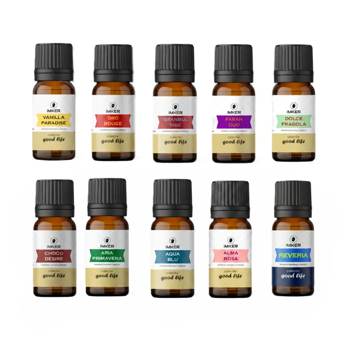 Sales - 6 premium ambient fragrances from the IMKER GoodLife 2025 collection – SPARK, PASSION, AMELIS, SOLE, HONOR, and COFFEE.