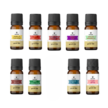 Colectia GoodLife (mix arome) - 6 parfumuri ambientale premium din colecția IMKER GoodLife 2025 – SPARK, PASSION, AMELIS, SOLE, HONOR și COFFEE