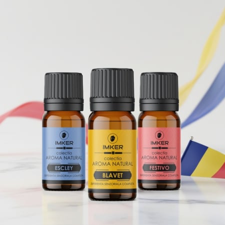 Arome uleiuri esentiale AromaNatural (combinatii) - Pachet IMKER Tricolorul Aromelor – Ediție 1 Decembrie cu Aroma Magic Cadou