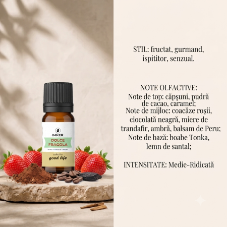 IMKER Ambient Fragrance Refill, DOLCE FRAGOLA – Notes: Strawberry, Dark Chocolate, Caramel, Tonka Bean [4]