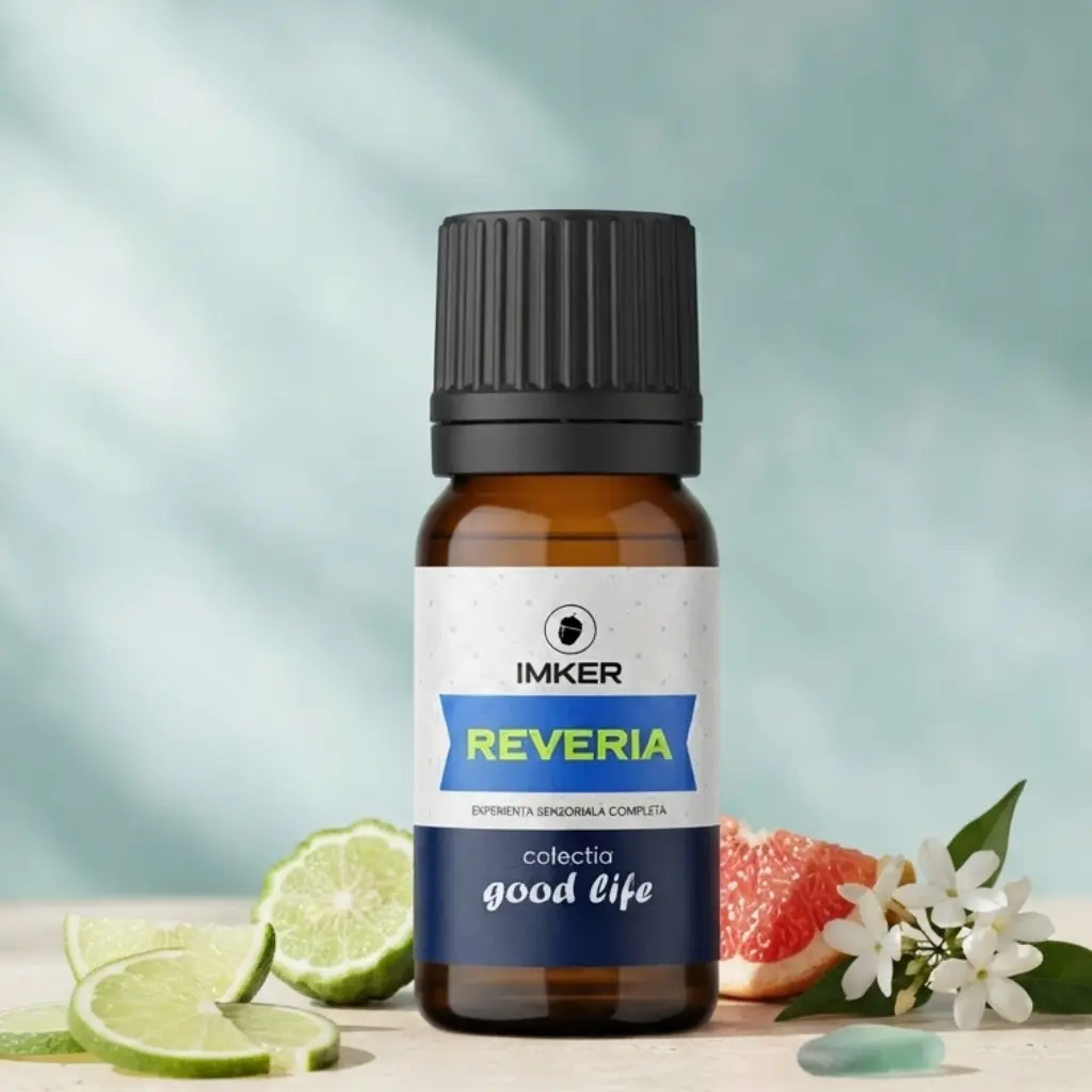 Colectia GoodLife (mix arome) - Rezervă parfum ambient IMKER aroma REVERIA - note: citrice, marine, flori albe, mosc