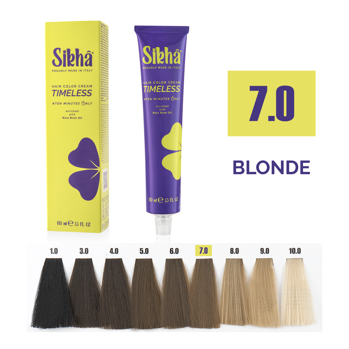 Ingrijirea parului SIKHA - vopsea de par permanenta profesionala nuanta blond natural