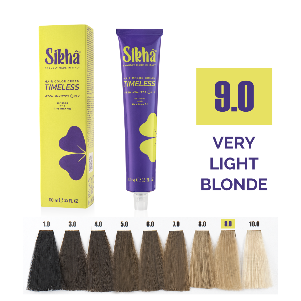 Hair color cream professional - permanent color cream very light blonde naturals