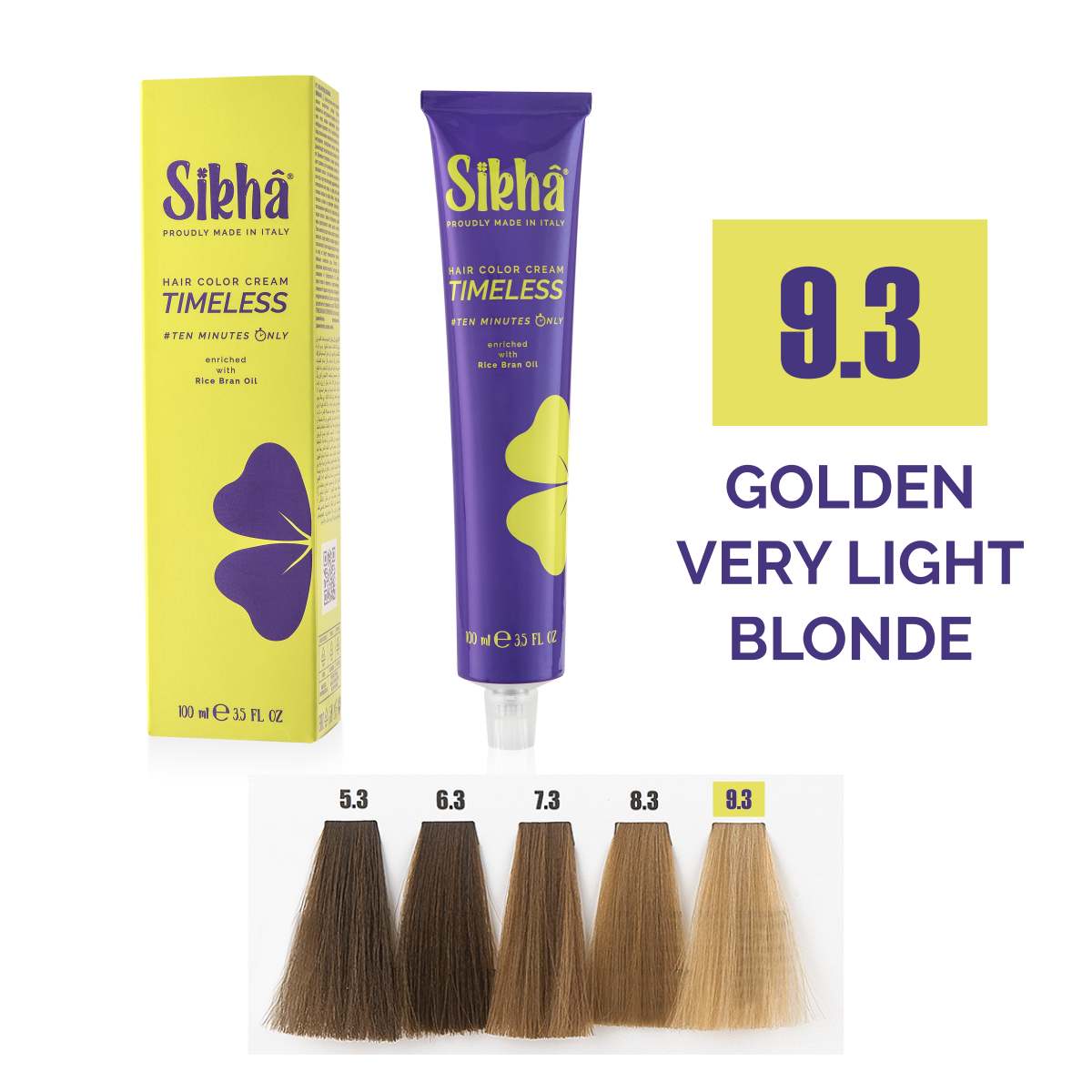 Vopsea nuante Aurii/Golden - vopsea de par permanenta profesionala nuanta blond foarte deschis auriu auriu