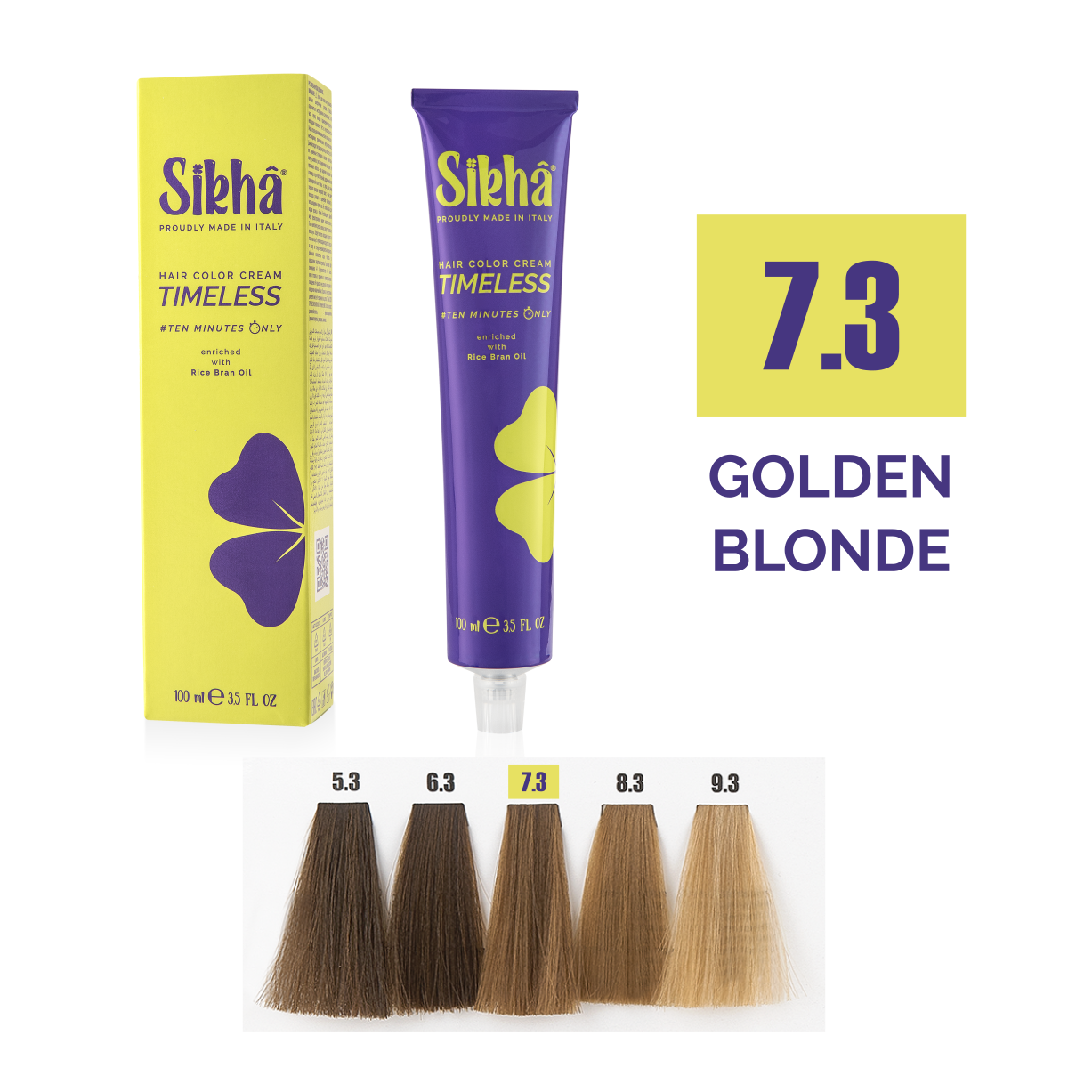 Vopsea nuante Aurii/Golden - vopsea de par permanenta profesionala nuanta blond auriu auriu