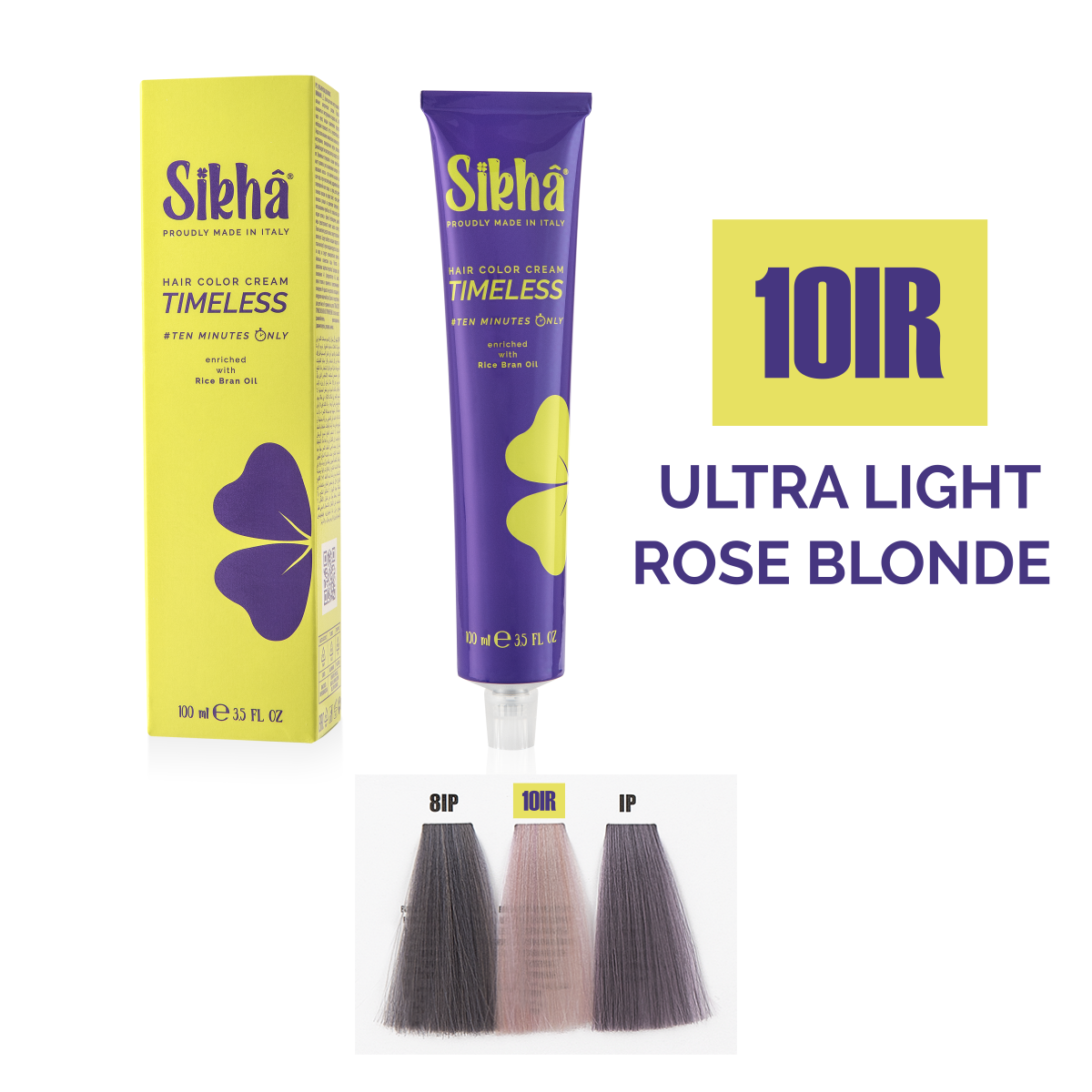 Vopsea nuante Mate si Metalice/Matt & Metallics - vopsea de par permanenta profesionala nuanta blond foarte deschis roze