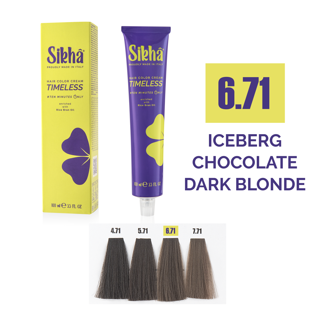 Vopsea nuante Ciocolatiu si Platinat Ciocolatiu/Chocolate - vopsea de par permanenta profesionala nuanta blond inchis ciocolatiu iceberg platinat ciocolatiu