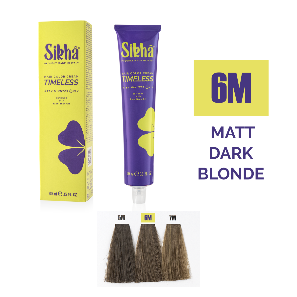 Vopsea nuante Mate si Metalice/Matt & Metallics - vopsea de par permanenta profesionala nuanta blond inchis mat