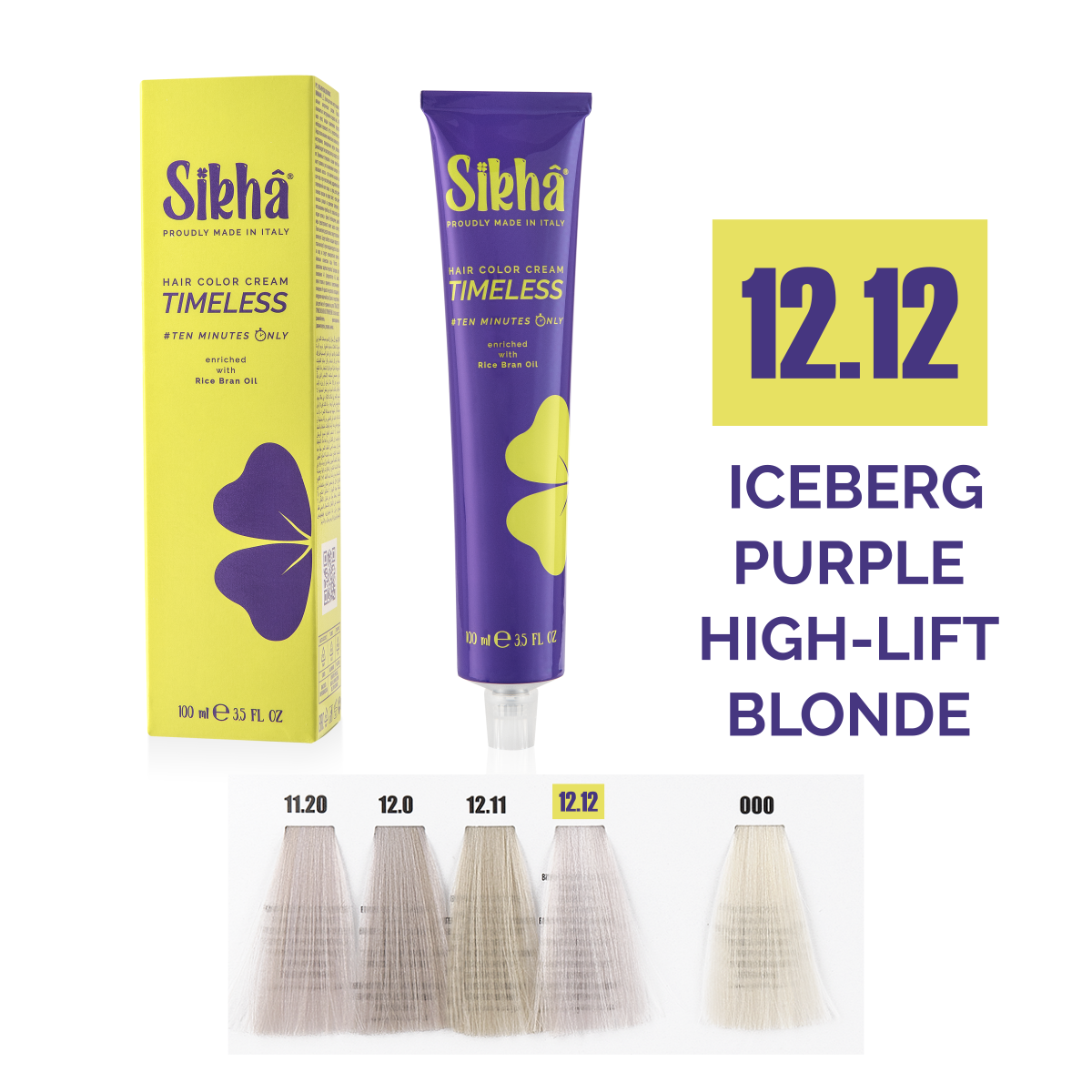 Hair color Superlighteners Baltic - permanent color cream iceberg purple high lift blonde