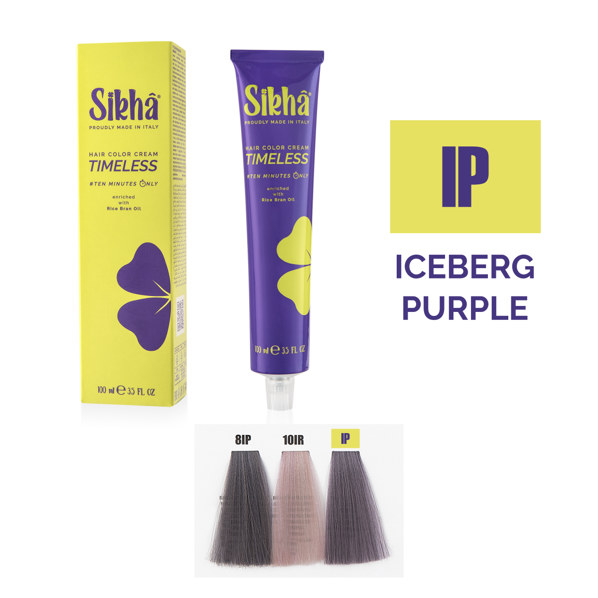 Vopsea nuante Mate si Metalice/Matt & Metallics - vopsea de par permanenta profesionala nuanta mov iceberg