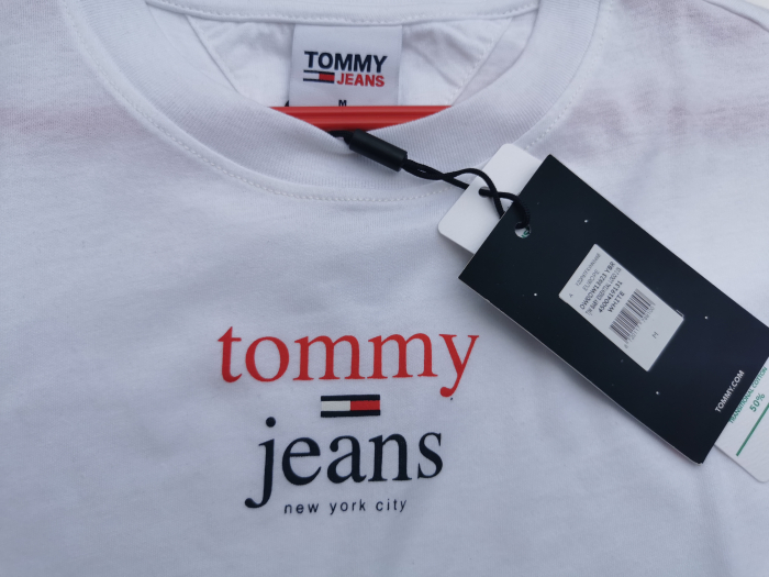 Tricou alb dama Tommy Jeans DW0DW13623 [4]