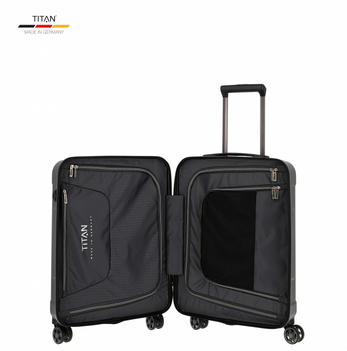 Troler de cabina TITAN X-RAY PRO S ( 40 x 55 x 20 cm) - Amprenta digitala si USB inclus [3]