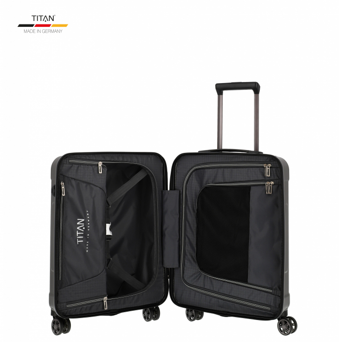 Troler de cabina TITAN X-RAY PRO S ( 40 x 55 x 20 cm) - Amprenta digitala si USB inclus [4]