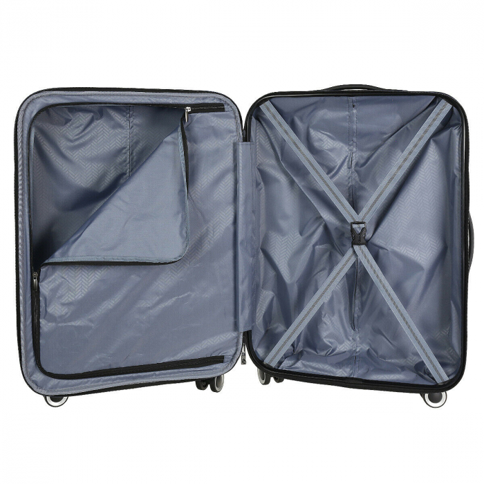 Troler de cabina TITAN - PRISMA 4 roti duble - ABS cu folie policarbonat - 55 cm [6]
