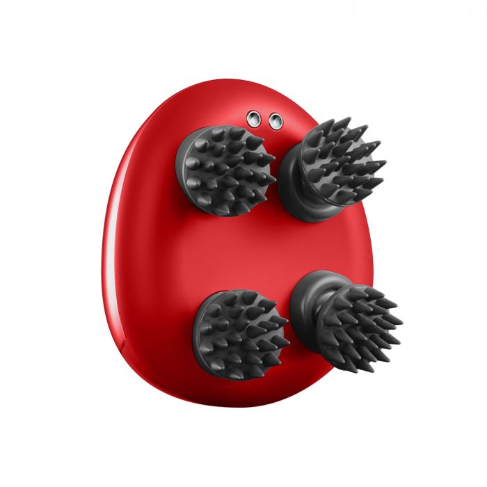 Dispozitiv masaj pentru scalp inarcare USB rosu - iScalp Mini [2]