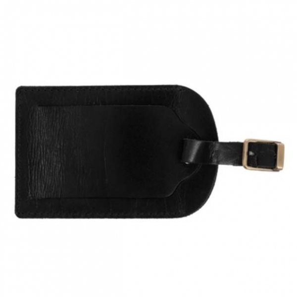 Eticheta de bagaj din piele Mauro Conti - Negru [4]