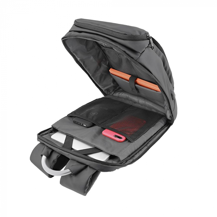 Rucsac laptop Tellur Business L, cu port USB, 17.3", negru [4]